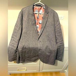 Ted Baker London Size 7 Blazer Light Blueish Gray
